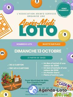 Photo du loto Loto de l'association Anim'O Services