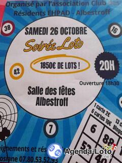 Photo du loto Loto par l association club Résidents Ehpad Albestroff animé