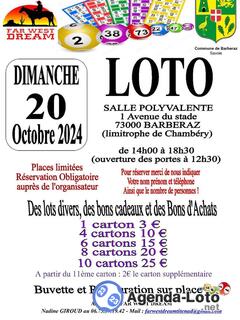 Photo du loto Loto de l'association Far West Dream