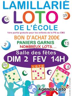 Photo du loto Loto de l'Association des Parents d'Elèves de Lamillarié