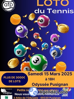 Photo du loto Loto de l’association tennis de pusignan