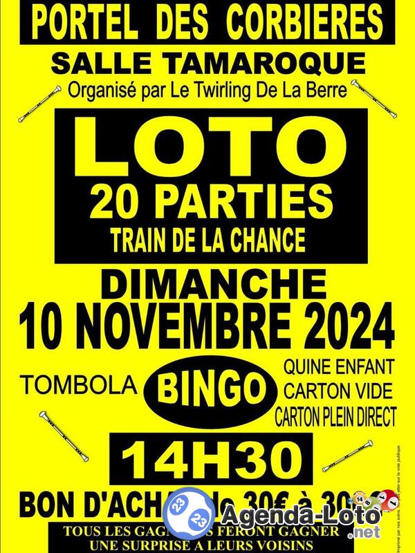 Loto de l'Association Le Twirling de la Berre