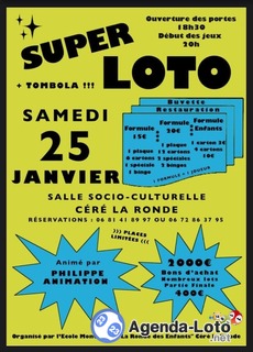 Photo du loto Loto de l'école Montessori 3-6 ans