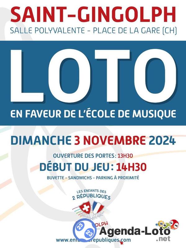 Loto de l'école de musique