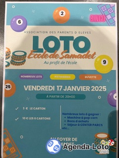 Photo du loto Loto de l’école de samadet