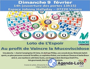 Photo du loto Loto de l'espoir pour vaincre la mucoviscidose