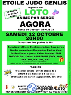 Photo du loto Loto de l’étoile judo genlis