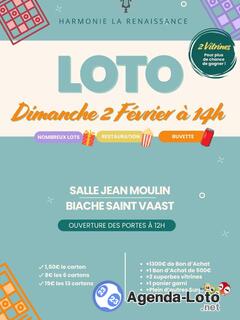 Photo du loto Loto de l'harmonie la renaissance de biache