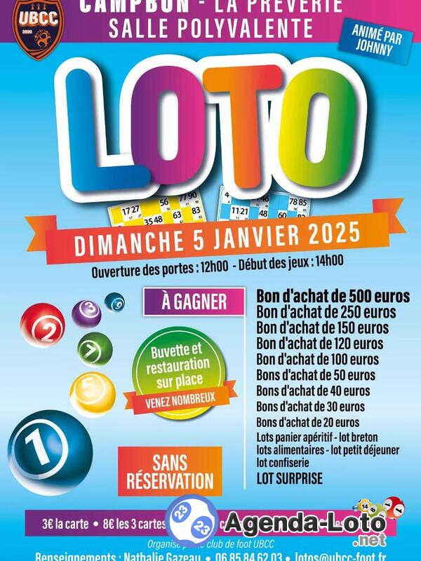 Loto de l'UBCC FOOT