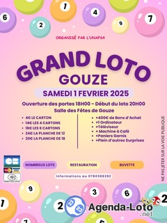 Photo du loto Loto de l'UNAF64