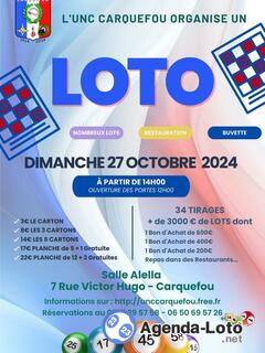 Photo du loto Loto de l'UNC Carquefou