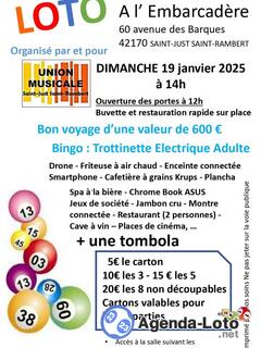 Photo du loto Loto de l'union musciale de st just st rambert