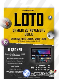 Photo du loto Loto de L'Union Saint-Jean FC