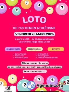 Photo du loto Loto de l'us cenon athletisme