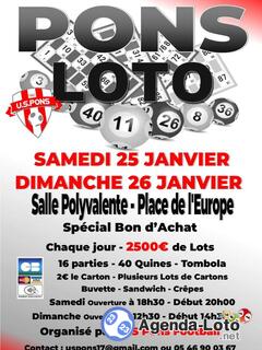 Photo du loto Loto de l'Us Pons