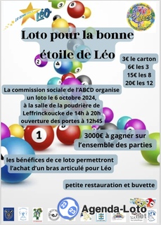 Photo du loto Loto pour la bonne étoile de Léo