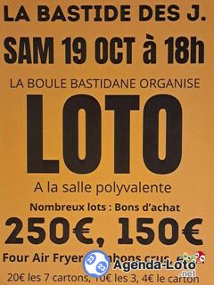 Photo du loto Loto de la Boule Bastidane