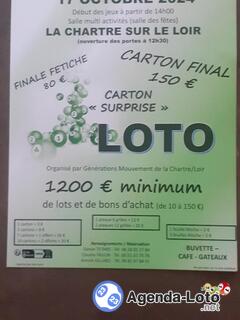 Photo du loto Loto à la chartre sur le loir