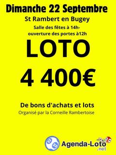 Photo du loto Loto de la corneille rambertoise