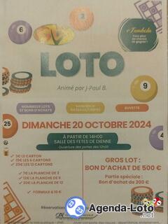 Photo du loto Loto de la GV de Dienné animé par JP