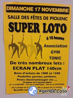 Photo du loto Loto de la gym tonic