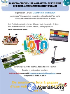 Photo du loto Loto de la micro crèche