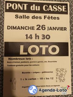 Photo du loto Loto de la Paroisse Sainte Marie en Agenais