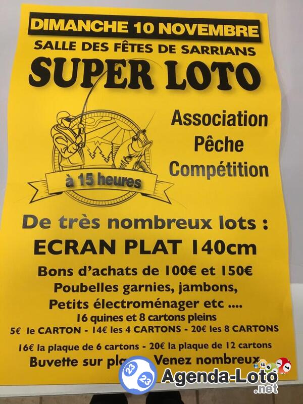 Loto de la pêche compétition