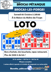 Photo du loto Loto de la pétanque