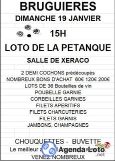 Photo du loto Loto de la petanque