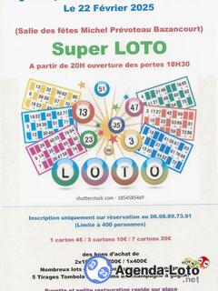 Photo du loto Loto de la pétanque Bazancourtoise