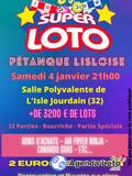 Loto de la Pétanque Lisloise samedi 4 janvier 21h00