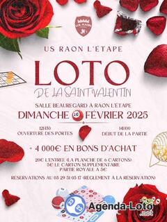 Photo du loto Loto de la Saint Valentin