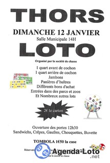 Photo du loto Loto de la societe de chasse de thors