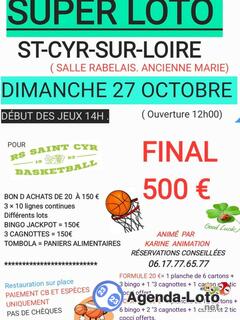 Photo du loto Loto pour le basket. animé par karine animation. final 500