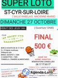 Photo Loto pour le basket. animé par karine animation. final 500 à Saint-Cyr-sur-Loire