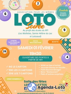 Photo du loto Loto pour les mômes