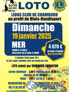 Photo du loto Loto Lions Club Chambord au profit de Blois Handisport