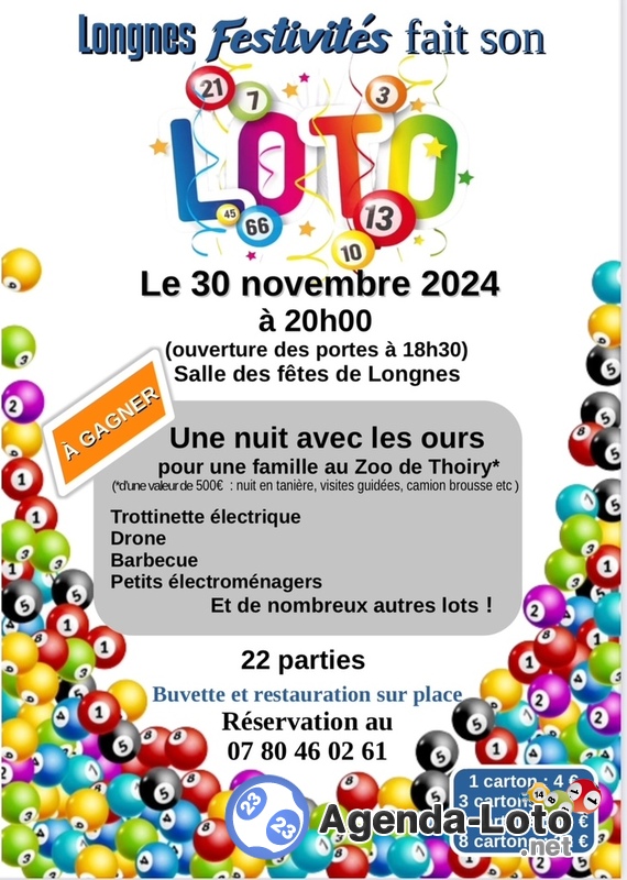 Loto Longnes Festivités à 20h