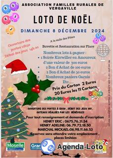 Photo du loto Loto de Noël Association Familles Rurales