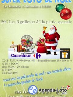 Photo du loto Loto de noel avec bon d'achats carrefour