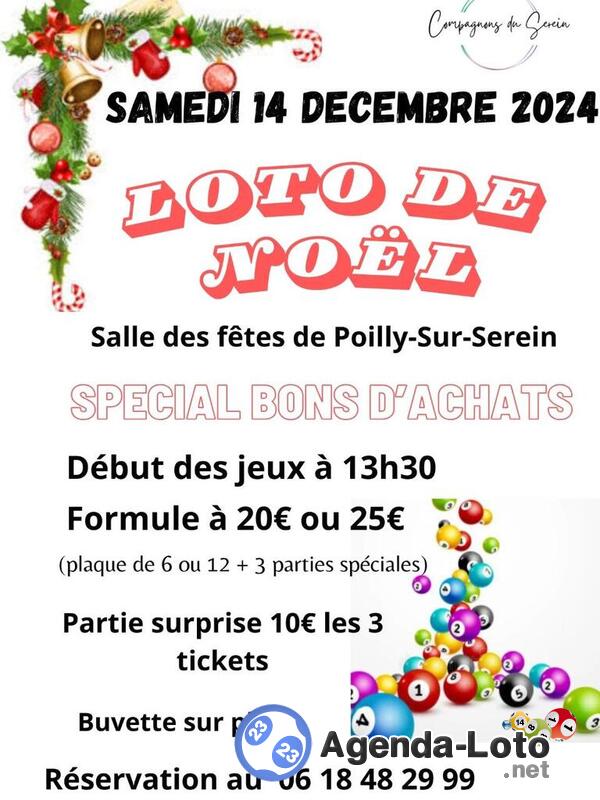 Loto de Noël des compagnons du Serein