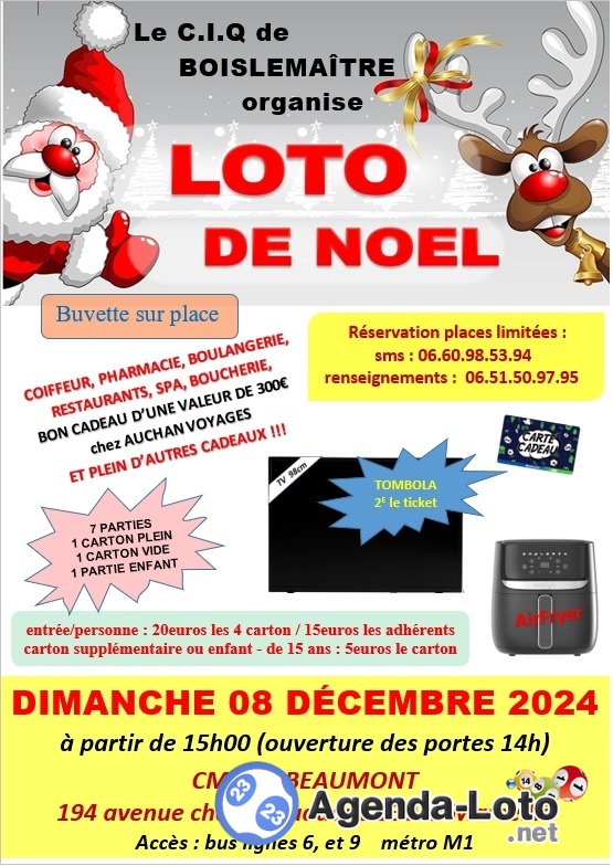 Loto de noel du ciq de boislemaitre