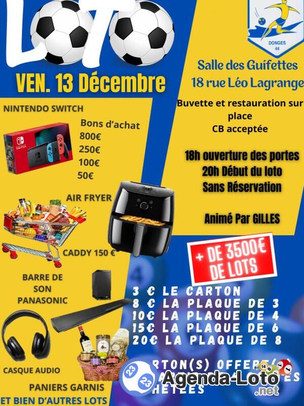 Loto de Noël du Donges Football Club