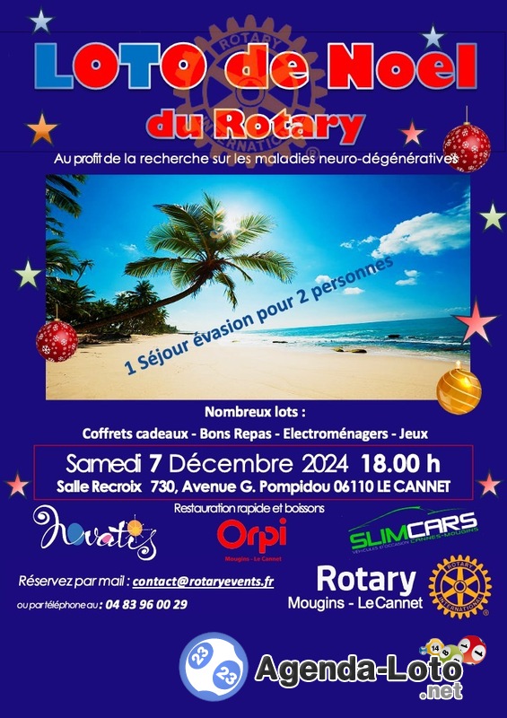 Loto de Noel du Rotary.