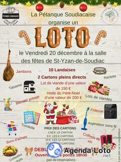 Photo du loto Loto de Noël de la Pétanque Soudiacaise