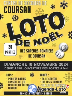 Photo du loto Loto de Noël des sapeurs pompiers de Coursan