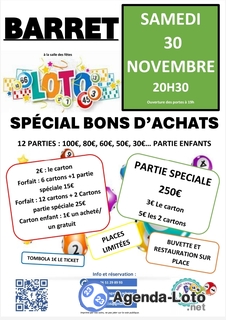 Photo du loto Loto de Noël spécial bon d'achat