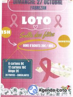 Photo du loto Loto pour octobre rose