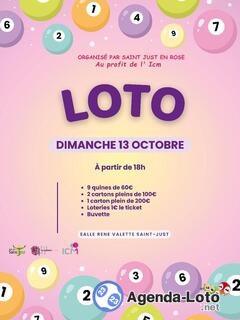 Photo du loto Loto octobre rose